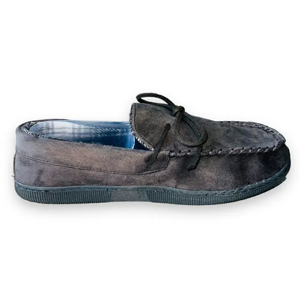 Sonoma Moccasins House Slippers MSN23SL01 Grey Men's Medium (8-9)‎